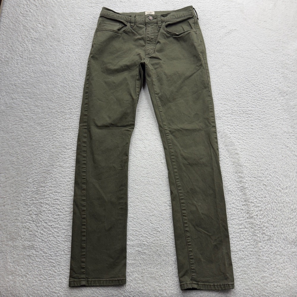 Flint and‎ Tinder 365 Pant Slim Fit Olive Green Mens 29x30 Chino Trousers